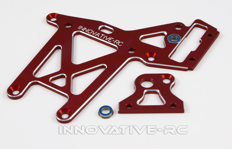 HPI Baja Rear Chassis brace V2 - RED 87483 + 87487